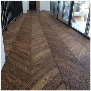 럭셔리 천연 18 mm 다층 화이트 오크 엔지니어링 리얼 하드 우드 아트 셰브론 쪽모이 세공 마루 바닥 - Product Image 2