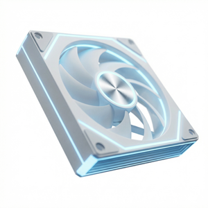 พัดลมระบายความร้อนสำหรับคอมพิวเตอร์เล่นเกม ดีไซน์กระจกสีสันสดใส ขนาด 120 มม.  แบบเงียบ สำหรับเคสคอมพิวเตอร์  พร้อมดีไซน์แบบแผ่นซีดี - Product Image 6