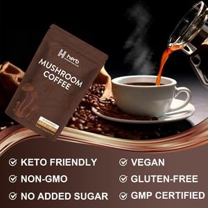 Café de Hongos en Polvo de Marca Privada ODM/OEM 180g, Bueno para la Concentración, la Memoria y la Inmunidad, Producto de Belleza Efectivo para Adultos - Product Image 4