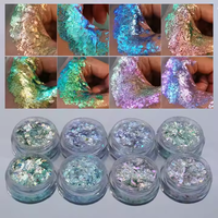 Verre de cristal aurore miroir arc-en-ciel transparent effet caméléon optique pigment variable revêtement plastique peinture bateau vente en gros