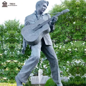 Personnalisé Célèbre Figure Bronze Elvis Presley Statue
