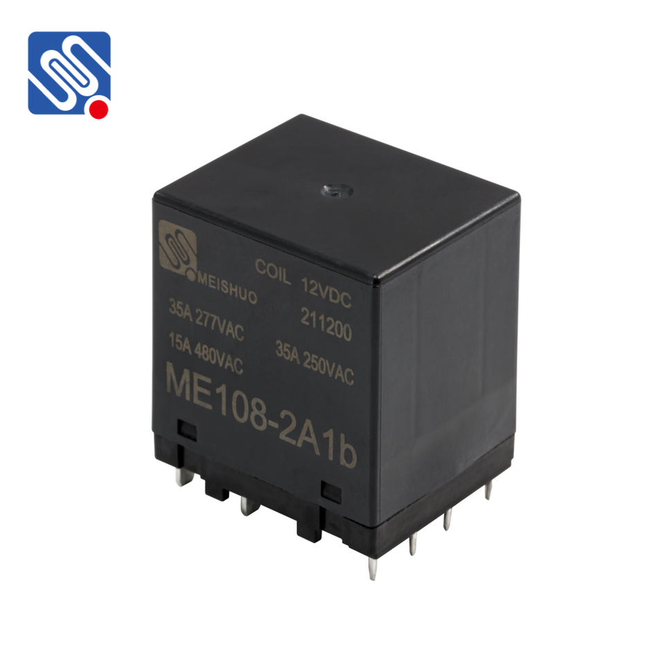 Meishuo ME108 EV Charger AC Contactor Short Current 8 Pins 12VDC High Voltage Contactor PCB SPST DPST Relay