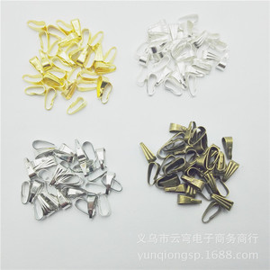 Pendentif de bijoux en fer plaqué or et argent pour la fabrication de colliers, forme triangulaire, origine Yiwu - Product Image 5