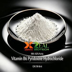 Vitamin B6 CAS58-56-6 Pyridoxinhydrochlorid CAS65-23-6 98%-102% USP EP FCC Lebensmittel Pharma Futtermittel Kosmetikqualität HALAL KOSHER FSSC - Product Image 1