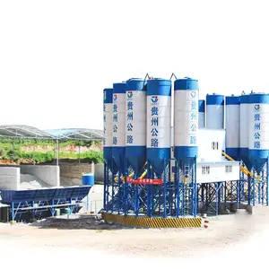 工厂制造60立方米混凝土配料厂全自动控制系统HZS60高效混凝土搅拌设备