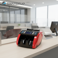 Machine de comptage automatique ARS USD EUR CNY, comptage total, valeur mixte, fonction de tri, affichage TFT, compteur de billets