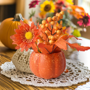 Offre Spéciale : Décorations d'Automne Feuille d'Érable, Citrouille Artificielle, Fleurs d'Automne pour Halloween, la Saint-Valentin et Thanksgiving - Product Image 3