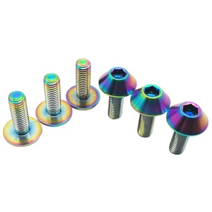 <span class=keywords><strong>Tornillo</strong></span> de cabeza de paraguas de titanio M6 <span class=keywords><strong>M8</strong></span> de grado 5 para placa de freno de disco de motocicleta pulido con estilo de tapa DIN estándar 25mm de longitud - Product Image 2