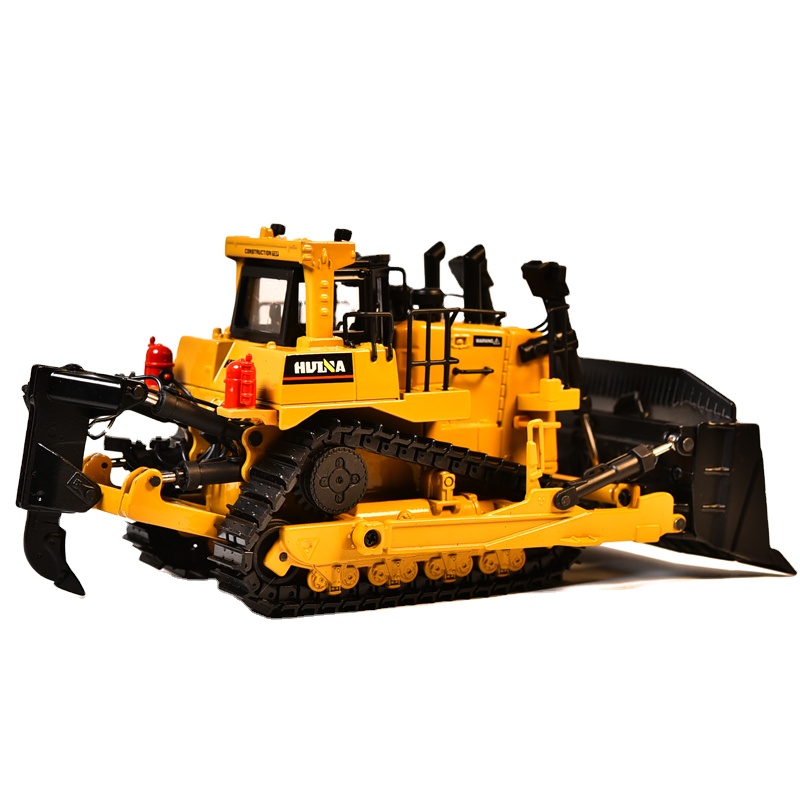 New Wonderful RC Toy Track Excavator Loader HUINA D10 T2 Bulldozer Alloy Model