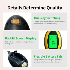 Fournisseur d'usine, humidimètre de sol portable, pH-mètre de sol, testeur d'humidité du sol pour outils de jardinage et de plantes - Product Image 4