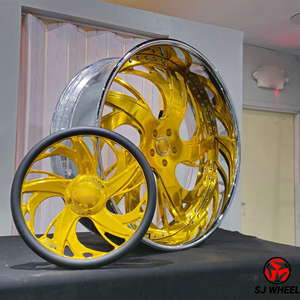 Jantes forgées en deux parties SJ 6061-T6 18 20 22 24 pouces 5x114.3 6x139.7 pour Chevy <span class=keywords><strong>Chevrolet</strong></span> C10 <span class=keywords><strong>Blazer</strong></span> GMC Jimmy Ford F-100 - Product Image 1