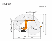 Kuka Robot Robot Industriel Cuboïde Fonte Kuka Bras Mécanique KR 30 R2100