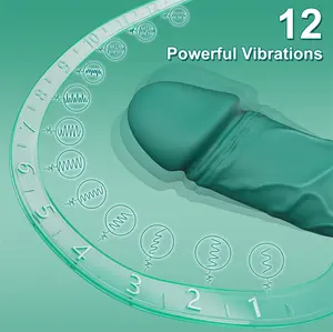 Premium-LED Vaginal-Klitoris-Massagegerät G-Punkt Anal-Erotik-Spielzeug weiche Haut Gefühl weiblicher Dildo Vagina-Vibrator Sexspielzeug für Frauen