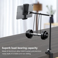 Soporte Giratorio de 360 Grados de Aleación de Aluminio para Tablet, con Abrazadera para Escritorio, Ajustable, para iPad, Tablet y Teléfono de 4.7-12.9 Pulgadas, de Fábrica OEM