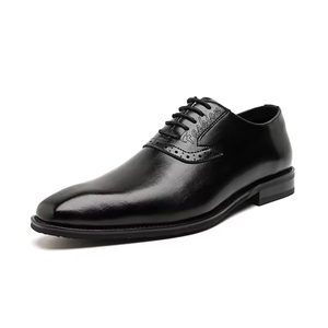 Zapatos Casuales de Cuero Genuino para Hombre, Diseño Moderno 2026, Punta Cerrada, Impermeables, Marca Original - Product Image 1