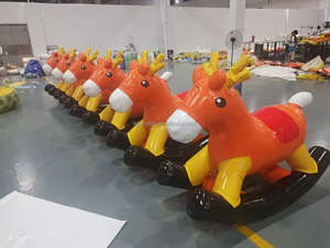 حصان قابل للنفخ، معدات ملعب داخلي قابلة للنفخ للأطفال، ألعاب ممتعة للاستخدام المنزلي في مراكز الترفيه ومراكز التسوق - Product Image 6