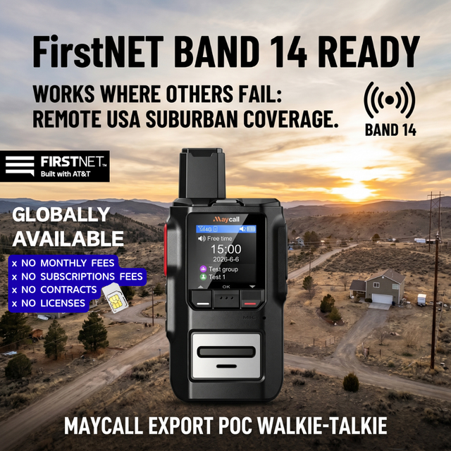 Security Network Radio Cellular Walkie Talkie Air Band Waterproof Long Range Road Trip Communication Sim Card Included