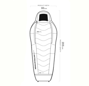 <span class=keywords><strong>Sac</strong></span> <span class=keywords><strong>de</strong></span> <span class=keywords><strong>couchage</strong></span> mummy léger en nylon rembourré pour temps froid, <span class=keywords><strong>20</strong></span> <span class=keywords><strong>degrés</strong></span>, pour adultes, camping et randonnée sportifs - Product Image 2