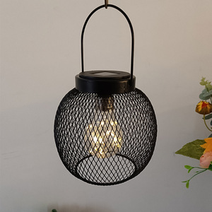 Yeni güneş açık avlu oyulmuştur rattan dokuma dekoratif asılı ışık - Product Image 4