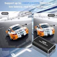 Tarjeta de Captura de Video Hardrock 4K USB2.0 Negra, 1 Entrada para Transmisión en Vivo de Juegos, Compatible con PS4/Xbox, Acero Inoxidable