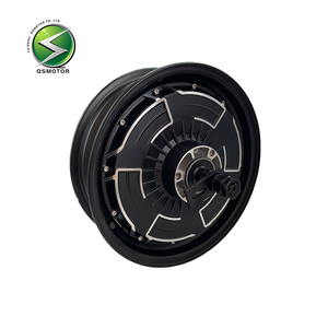 Motor Sepeda Listrik QSMOTOR 12-Inch V4 3000W 48-96V Brushless DC Magnet Permanen Tahan Air Efisiensi IE4 Rem Cakram - Product Image 6
