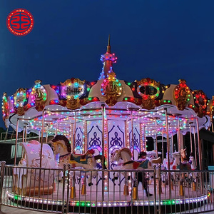 Carrusel para Parque de Atracciones, para Niños y Adultos, para Uso en Exteriores, en Venta - Product Image 3