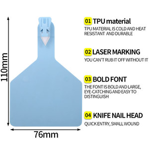 Thẻ tai gia súc Chất lượng cao với in tùy chỉnh miễn phí Thẻ đánh dấu tai gia súc HED-ET117 cho bò - Product Image 4