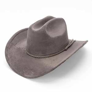 Sombrero Vaquero Occidental Nuevo 2025 de Gamuza con Borde Curvado para Hombre y Mujer, Sombrero Étnico para Viajes al Aire Libre - Product Image 5