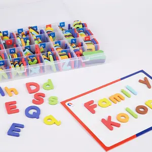 New magnetic words letters English teaching aids stickers 3d foam sticker educational eva toy puzzle