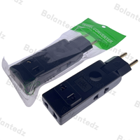 Adaptateur de prise électrique murale 4 en 1, prise européenne, adaptateur de prise à 180 degrés, adaptateur de voyage Mexique Canada, convertisseur d'alimentation portable