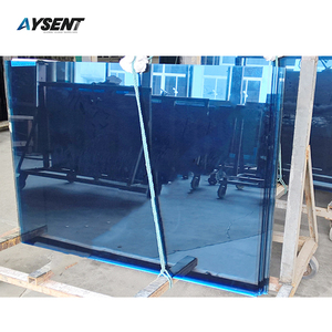 Verre flotté réfléchissant teinté bleu foncé Ford Blue Lake de haute qualité pour l'extérieur pour la décoration de murs rideaux d'hôtel de construction - Product Image 2