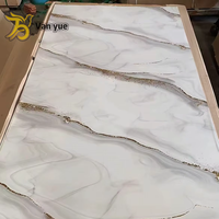 Panneau en marbre UV super luxueux 1220*2440*3mm Facile à installer pour la décoration intérieure