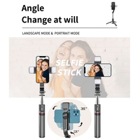 Andoer Bâton de selfie multifonctionnel de 45.6 pouces Trépied de bureau avec tige télescopique 6 sections et télécommande