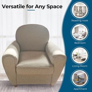 Modern <strong>Large</strong> Size Beech Accent <strong>Armchair</strong> for Single Bedroom Durable Leisure Chair for Hotel or Apartment KD Sofa Chair - Product Image 5