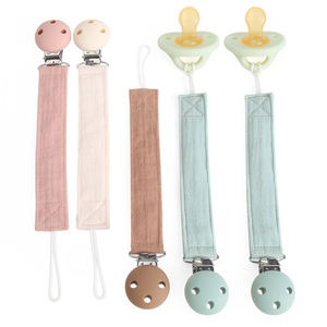 Attache-sucette personnalisée en gros pour tout-petits avec <span class=keywords><strong>crochet</strong></span>, cordon de sécurité pour bébé, accessoire de clip d'alimentation pour garçons et filles de 0 à 12 mois - Product Image 3