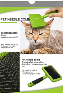Huyo Rubber <b>Pet</b> Grooming Set Dog Hair Removal Brush Comb Gloves Professional <b>Bathing</b> <b>Cleaning</b> Tools - Product Image 4