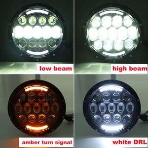 QideWin 7-Inch 13-Bead <b>LED</b> <b>Headlights</b> 25000Lm 70W For Jeep Wrangler Motorcycle - Product Image 5