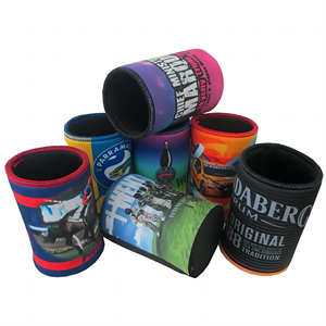 Porte-bouteille isotherme personnalisé en néoprène, porte-canette, porte-bière, avec logo personnalisé pour cadeaux d'entreprise, articles promotionnels - Product Image 1