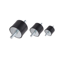 Isolateurs de vibrations cylindriques en caoutchouc avec deux vis Vv40*20*m10*25 ou 28mm, fixation femelle-femelle, anti-vibration