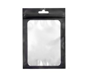 Sacs en mylar noir avec fenêtre transparente pour bonbons lyophilisés, pour les petites entreprises, emballage alimentaire, fournitures d'emballage - Product Image 3