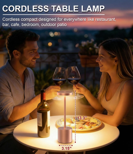 Creative Led <b>Table</b> <b>Lamp</b> Cordless Desk <b>Lamps</b> Rechargeable Portable Restaurant Luxury Modern Romantic Dinner Light <b>Table</b> Desk <b>Lamp</b> - Product Image 4