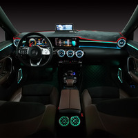 Kit d'éclairage d'ambiance intérieur 64 couleurs W177 amélioré pour Mercedes Benz Classe A W177 GLA C118 Accessoires d'éclairage d'ambiance
