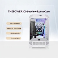 Boîtier de PC Thermaltake Tower 300 compatible MATX avec support de refroidissement par eau de 420 mm, neuf
