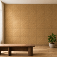Panneau acoustique en feutre polyester, panneau mural décoratif insonorisant pour la réduction du bruit intérieur