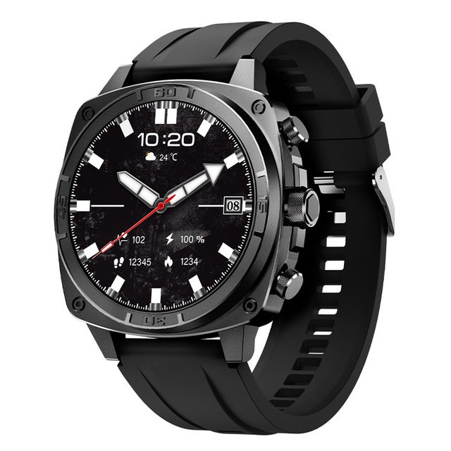 T68 for Touch Screen Sports Watch 1.43-inch AMOLED Display Magnetic IP68 Waterproof Message Notifications Wireless