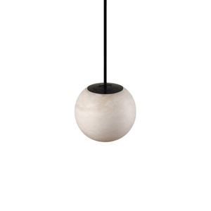 Lampe suspendue LED moderne minimaliste en marbre avec télécommande, CRI 90 élevé, lumière chaude pour chambre à coucher, salle à manger, comptoir de bar et bureau - Product Image 5
