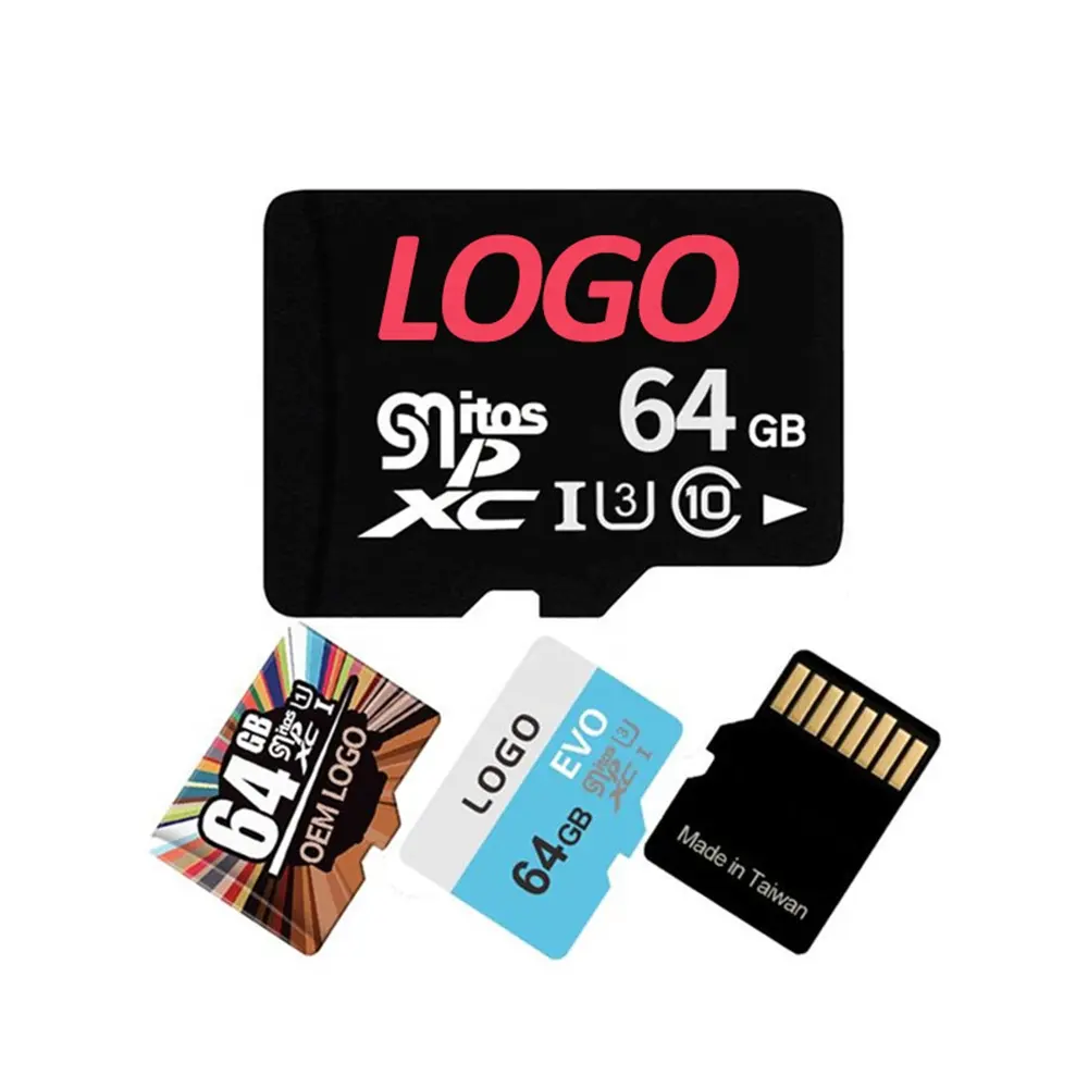 Ceamere Low price Wholesale Memory Card 64GB Storage TF Kart Class10 U1 U3 SD OEM Logo Memoria TF Cards 128GB For MP3 Camera