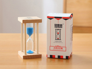 Sáng Tạo Bằng Gỗ Bốn Trụ Cột Đồng Hồ Cát Hẹn Giờ <span class=keywords><strong>1</strong></span>/3/<span class=keywords><strong>5</strong></span> Phút Vuông Đồng Hồ Cát Cho Trang Trí Nội Thất Đám Cưới/Sinh Nhật Món Quà Hoàn Hảo - Product Image 3