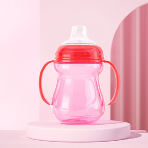 Bpa-free 240ml nhựa sippy ly cho trẻ mới biết đi tràn bằng chứng & dễ dàng Grip thiết kế máy rửa chén an toàn bộ đồ ăn - Product Image 4
