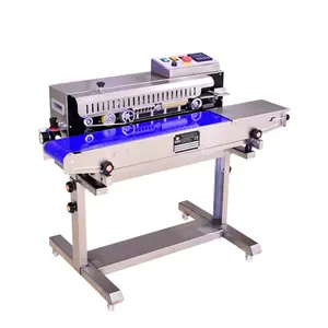 SF150N/DS Nitrogen Flush Continuous Floor Type Band Sealer Pouch Horizontal Solid Plastic Bag Sealing Machine